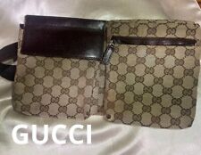 Auth GUCCI GG Waist Pouch shoulder Bumbag Belt Bag Fanny Pack Vintage VGC picture