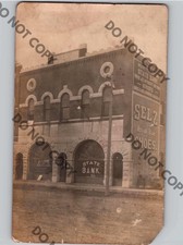 c1909 Illinois State Bank WEST FRANKFORT IL Franklin County Advertising RPPC picture