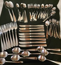 67 Northland Village Common Stainless Flatware Lot Korea & Japan MCM Vtg Retro picture