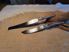 2 Vintage L. & I .J. White Buffalo NY 1837 Stag Handle Knifes picture