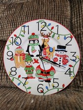 Temp-tations Winter Whimsy Friends Clock Wall Mantel Clock 12