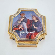 Franklin Mint The Glorious Mysteries Rosary Trinket Box Only picture