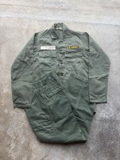 Vintage US Army OG 107 Fatigue Uniform Set BVD Shirt Trousers Named Vietnam Sm picture