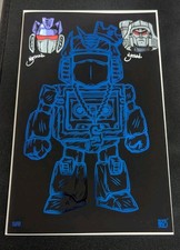 Andy Duso Transformers Soft Touch Soundwave Art Book W/Dual Remarques & COA picture