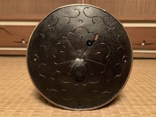 Antique Meiji Japanese Tansu Brass Lock Plate Sakura Arabesque Yonezawa picture