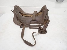 McClellan artillery saddle model 1904 11 in Seat US WW1 Antique picture