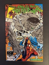 Amazing Spider-Man #328 1990 KEY Classic Hulk Cover Todd McFarlane Comic NM 9.0 picture