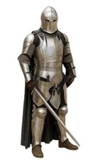 Medieval Full Body Knight Armor Suit Handcrafted 18g Steel LARP Cosplay Replica picture