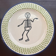 M. Bagwell Halloween Party Plates Skeleton  9