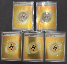 Pokemon 151 Electric Energy Cosmo Holo Bundle NM/M Five Cards picture