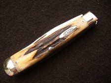 Vintage Case XX 3254 Trapper Knife Re-Handled in Stag 1940-64 Exc. picture