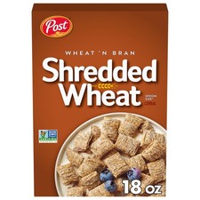 Post Wheat n Bran® Shredded Wheat, Breakfast Cereal, 1.12 Pound (Pack of 1) picture