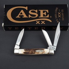 Case XX Small Stockman Genuine Sambar Stag Stainless Pocket Knife NIB - 00178 picture