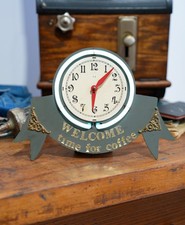 Vintage Tabletop Neon Clock Coffee shop 80s 90s Store Display picture