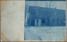 Alexandria MN Postmark, Probably the Side of Local Building RPPC 1907 Blue Tone picture
