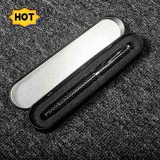 Real Carbon Fiber Ball Pens Black Collectible Stylus With 4 Free Refills Gift US picture