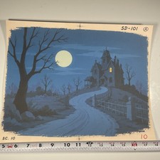 SCOOBY-DOO animation cel replica background Vintage Cartoons Tv Show Art R picture