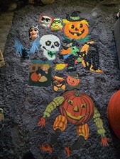 Vintage Halloween Lot Masks Ephemera Popcorn Figures picture