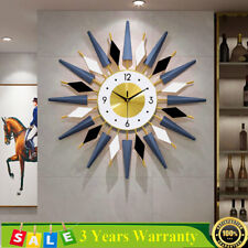 Large Starburst Metal Wall Clock Mid Century Modern Europe Style Decor 60x60cm picture