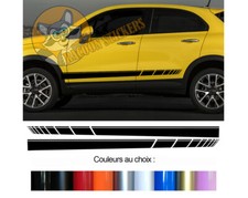 2 x RACING DECO FASHION STRIPS FOR FIAT 500 X STICKER STICKER BD573N-44 picture