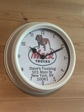 Personalized Mack Truck Repair Dealership Man Cave Wall Clock picture