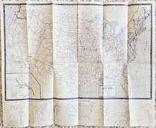 Vintage 1945 Ashburn's Map of the United States & All Victorious War History picture