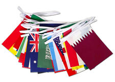 MIXED COUNTRY BUNTING 32 NATIONAL FLAGS 9M UK FLAG SELLER picture