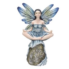 FAIRY MEDITATING ON STONE- 8 INCH picture