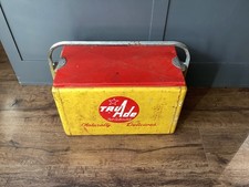 Vintage 1950s Tru Ade Soda Pop Soft Drink Metal Travel Carry Cooler  picture