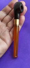Antique smoking pipe made of Amber USSR 1950-60s 15t picture