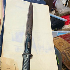 AFH WWII US M1 Garand Bayonet w/ Scabbard, Blade Marked A.C. CO U.S. picture