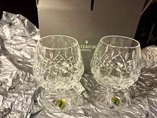 Waterford Lismore Cut Crystal Brandy/Cognac Snifter Glasses 5 oz set of 2 picture
