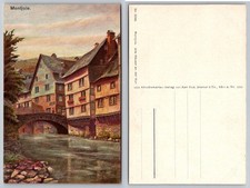 Montjoie Alte Häuser an der Rur Karl Rud Bremer Köln Postcard picture