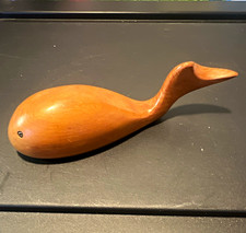 Kabil Hawaii Carved Wooden Whale Figurine with Label picture