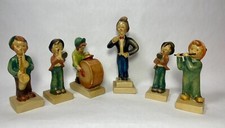 RARE 1930s 1940s Vintage Chalkware Orchestra Musicians Children Band Maestro picture