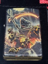 RARE Zippo lighter wolves Skull With Exclusive box picture