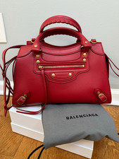 Balenciaga City Red Leather Handbag Gold Hardware NEW Never Used picture