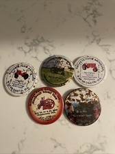 5 Different Buckeye Farm Antiques Past Pinback Buttons picture