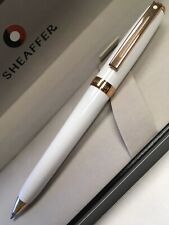 Sheaffer Prelude White Lacquer/Rose Gold Trim Ballpoint Pen picture