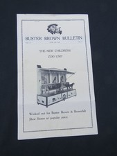 Rare Lot of 2 1929 antique BUSTER BROWN SHOE Bulletins Sent to Retailers picture