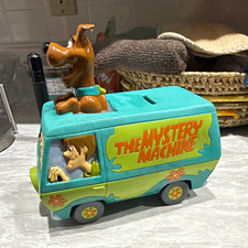 Scooby-Doo Mystery Machine Plastic Piggy Coin Bank w/ Scooby-Doo & Shaggy picture