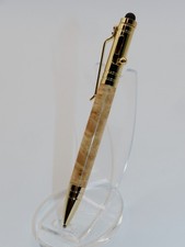 Bolt action ballpoint pen. Handmade with Box Elder Burl Makes a great gift. #57 picture