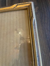 VTG 1930s Picture Photo Frame  gold Wood 14.5 x 11.5 