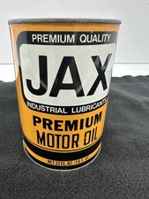 Vintage JAX Premium Motor Oil FULL SEALED 1 Qt Can Milwaukee Wisconsin Behnke picture
