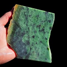 607g Raw Nephrite Jade Carving Slice (R14B772) picture