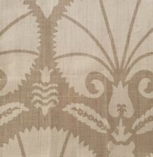 PAOLO MOSCHINO/LEE JOFA Bursa printed linen white beige Turkish motif remnant picture