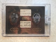 ROMMEL  & Montgomery WW2 HANDWRITTEN Word Letter Cut Revelation Relic Dual  Card picture