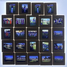 VTG LOT OF 24 35MM SLIDES 1986 MARCHING BAND MAJORETTES DANCERS COLOR GUARD WOW picture