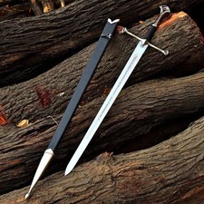 Anduril Narsil Sword Replica King Aragorn Lord of the Rings Stainless Steel Disp picture
