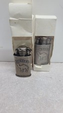2 Camel Vintage Trench Art Lighter in Pewter Finish new  picture